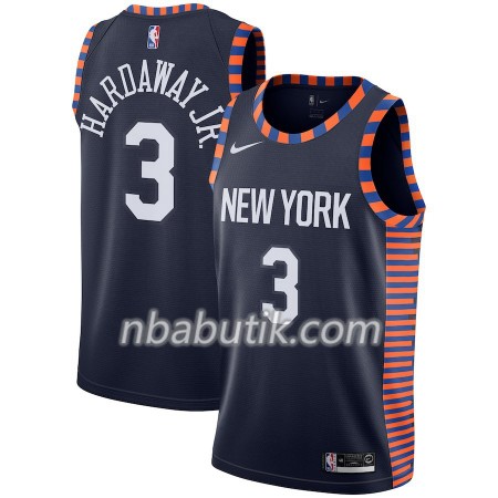 NBA Mænd Trøje New York Knicks Tim Hardaway Jr 3 2018-19 Nike City Edition Navy Swingman